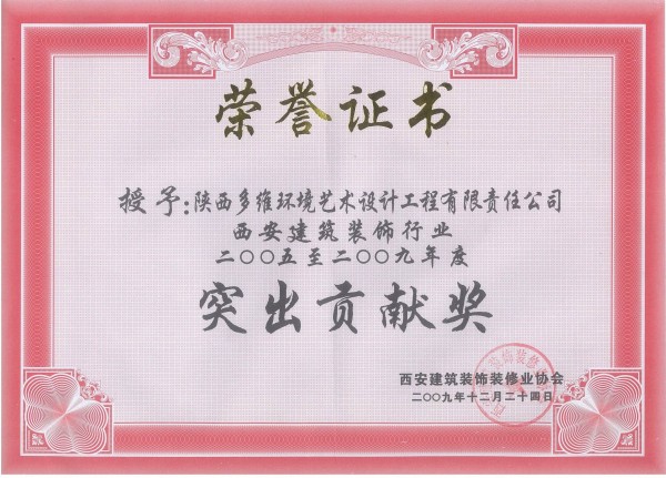 09年突出贡献奖